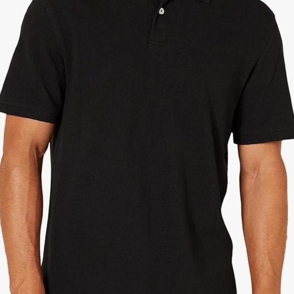 Men's Black Slim Fit Polo by Amazon Essentials, LARGE - New with tags - Picture 4 of 5